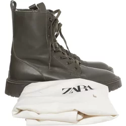 Zara - Schnürstiefel - Damen - Größe: 40 - Grün