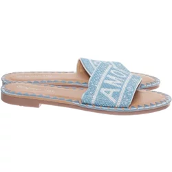 Made in italy - Pantoletten - Damen - Größe: 37 - Blau