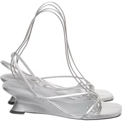 NA-KD - Keilschuhe - Damen - Größe: 38 - Silber