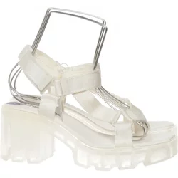 Stradivarius - Sandaletten - Damen - Größe: 40 - Weiß