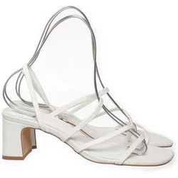 Pull & Bear - Sandaletten - Damen - Größe: 38 - Weiß