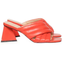 Pieces - Mules - Damen - Größe: 41 - Rot