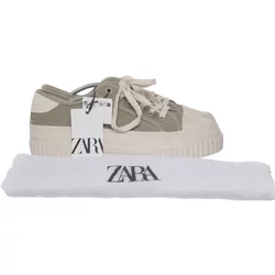 Zara - Canvas Sneaker - Größe: 39 - Grün