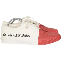 Calvin Klein Jeans - Canvas Sneaker - Herren - Größe: 44 - Weiß