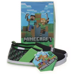 Minecraft - Hausschuhe - Größe: 36 - Schwarz