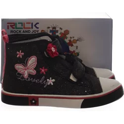 Rock and Joy - Canvas Sneaker - Damen - Größe: 33 - Schwarz