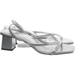 H&M - Sandaletten - Damen - Größe: 40 - Silber