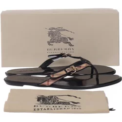 Burberry - Flip Flops - Damen - Größe: 39 - Schwarz