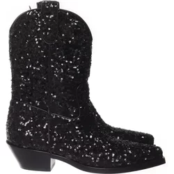 Dolce & Gabbana - Cowboyboots - Damen - Größe: 39 - Schwarz