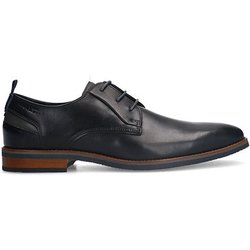 Schwarze Lederschnürschuhe