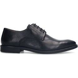 Schwarze Lederschnürschuhe