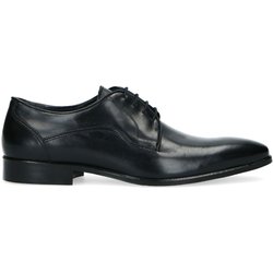 Schwarze Lederschnürschuhe