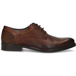 Cognacfarbene Lederschnürschuhe