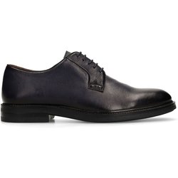 Schwarze Lederschnürschuhe