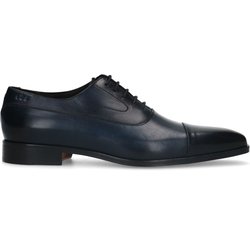 Schwarze Lederschnürschuhe