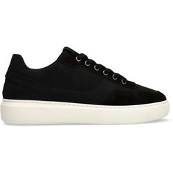 Schwarze Veloursleder-Sneaker