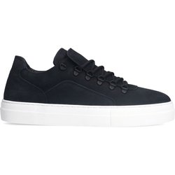 Schwarze Veloursleder-Sneaker