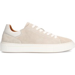 Hellgraue Nubuk-Sneaker