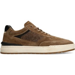 Taupefarbene Veloursleder-Sneaker