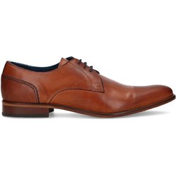 Cognacfarbene Schnürschuhe