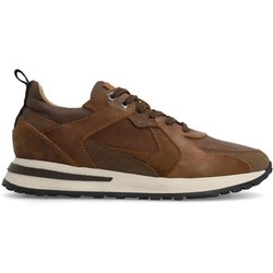 Cognacfarbene Ledersneaker