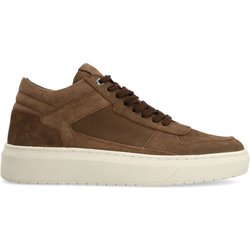 Cognacfarbene Nubuk-Sneaker