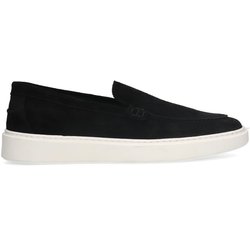Schwarze Veloursleder-Loafer