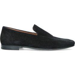 Schwarze Veloursleder-Loafer