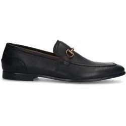 Schwarze Leder-Loafer