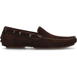 Braune Veloursleder-Loafer