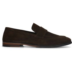 Braune Veloursleder-Loafer