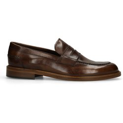 Braune Leder-Loafer