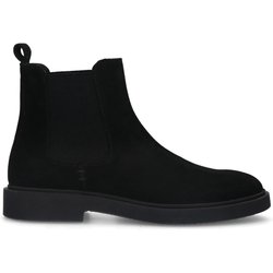 Schwarze Chelsea Boots aus Veloursleder