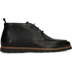 Schwarze Lederschnürschuhe