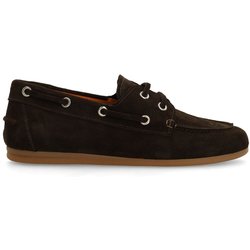 Braune Bootsschuhe aus Veloursleder