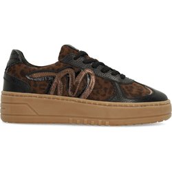 Schwarze Veloursleder-Sneaker
