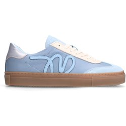 Blaue Ledersneaker