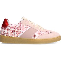 Roséfarbene Textil-Sneaker