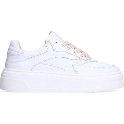 Weiße Ledersneaker