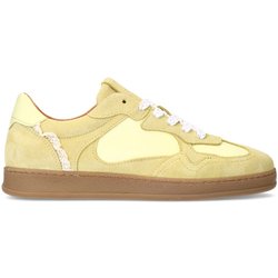Gelbe Sneaker mit Spitze