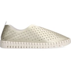 Goldfarbene Loafer