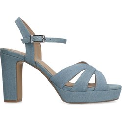 Denim-Sandaletten