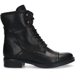 Schwarze Lederstiefel