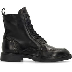 Schwarze Biker Boots aus Leder