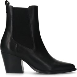 Schwarze Cowboystiefel aus Leder