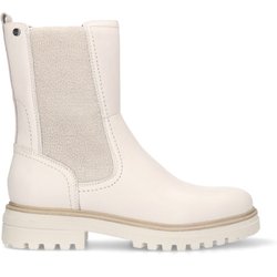 Beigefarbene Chelsea Boots aus Leder