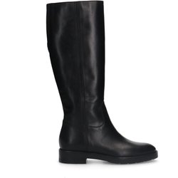 Schwarze Lederstiefel