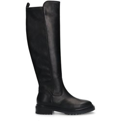 Schwarze Lederstiefel