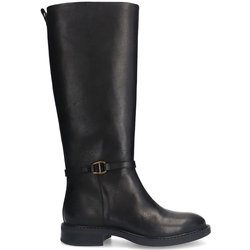 Schwarze Lederstiefel
