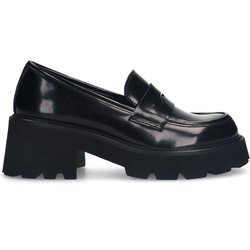 Chunky schwarze Leder-Loafer